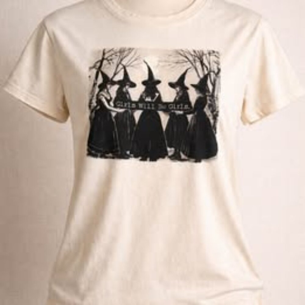 Witchcore “Girls Will Be Girls” graphic tee 🖤